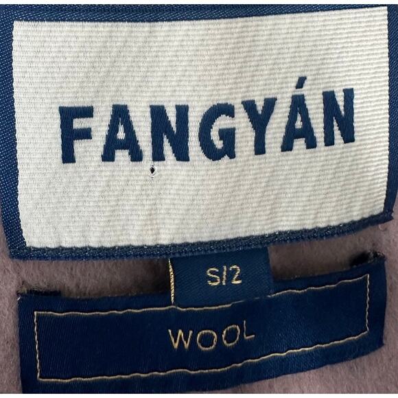 Fangyan Purple Wool Dressy Classy Rich Girl Luxury Button Front Vest Size 2 - Picture 2 of 9